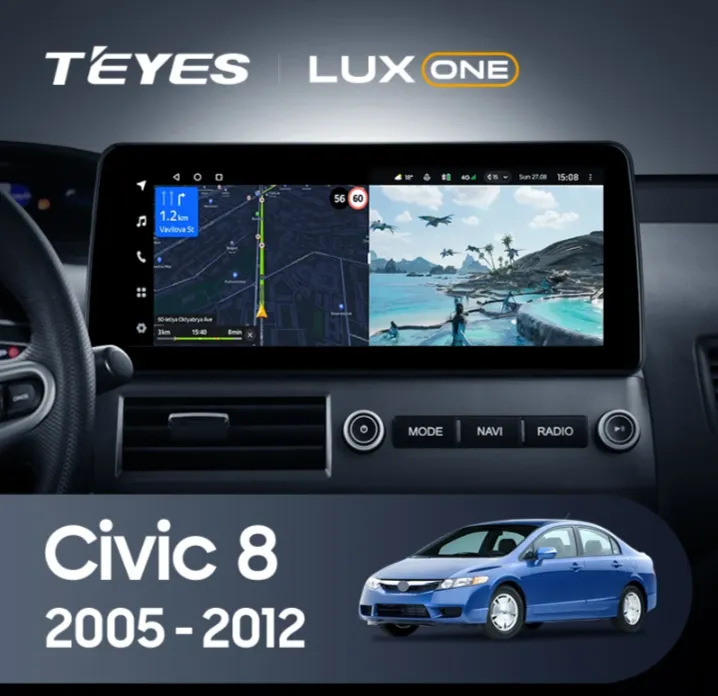 ��������� Honda Civic 4d 6+128  LUX ONE 12.3 
