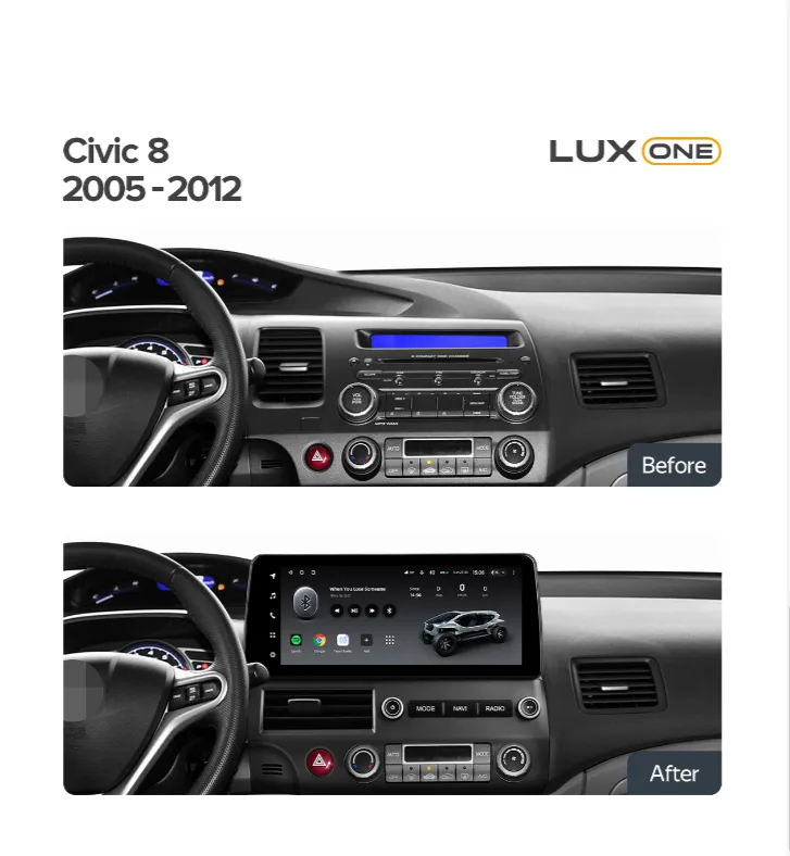 ��������� Honda Civic 4d 6+128  LUX ONE 12.3 