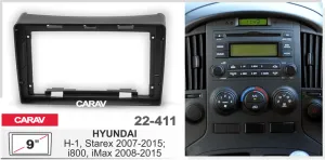 ���������� ����� Hyundai H-1, Starex 2007-15, i800, iMax 2008-15 (black) 9* 22-411