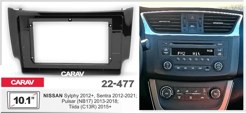 ���������� ����� Nissan Sylphy, Sentra 2012+ 22-477