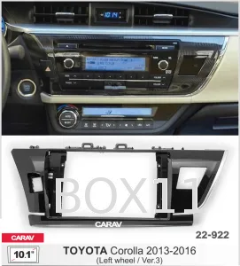 ���������� ����� Toyota Corolla 2013-16 V3 10.1* 22-922